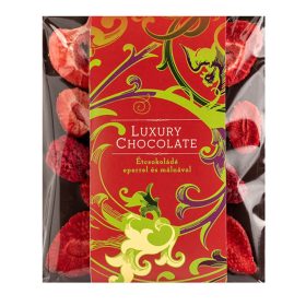 Étcsokoládé eperrel és málnával 65G