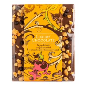 Tejcsokoládé sárgabarackkal és étcsokis kekszgolyóval 65G   Tejcsokoládé sárgabarackkal és étcsokis kekszgolyóval 65G