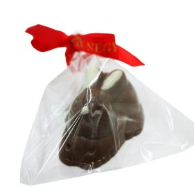 Mogyorókrémmel töltött tejcsokoládé nyúl 19gr
