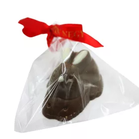 Mogyorókrémmel töltött tejcsokoládé nyúl 19gr