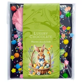 Húsvéti étcsokoládé robbanócukorral 80gr