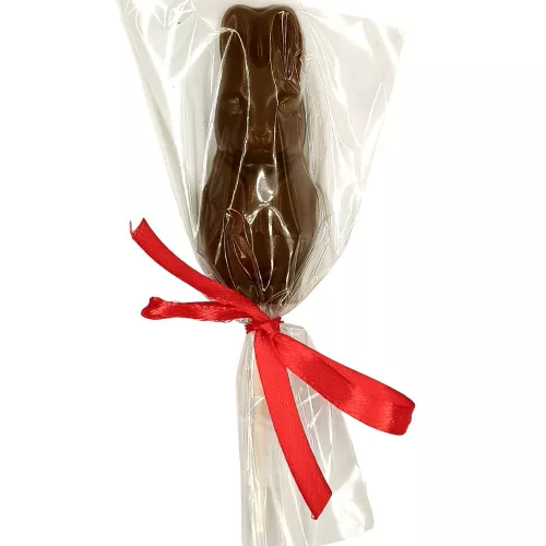 Húsvéti tejcsokoládés nyúl nyalóka 14G