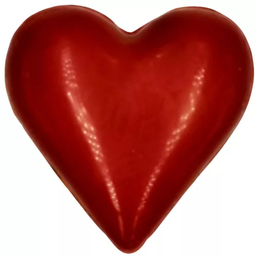 Valentin napi töltött piros szív díszdobozban 100g