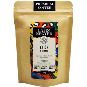 Etióp Sidamo kávé 100g kraft tasakban