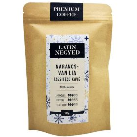 Narancs-vanília ízesítésű kávé kraft tasakban 100G