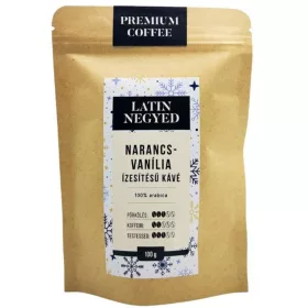 Narancs-vanília ízesítésű kávé kraft tasakban 100G
