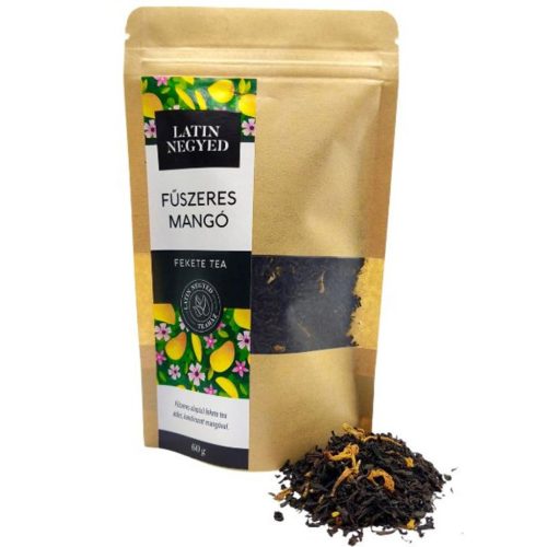 Fűszeres mangó fekete tea 60g kraft tasakban