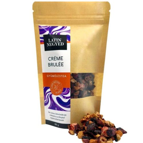 Créme Brulée gyümölcstea 80g kraft tasakban