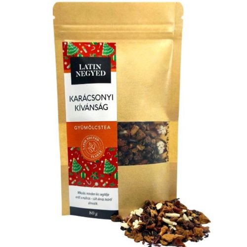Karácsonyi kívánság gyümölcstea 80g kraft tasakban