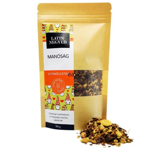Manóság gyümölcstea 90g kraft tasakban