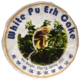   Jin Hou Bing Cha préselt fehér tea 50g Piszeorrú aranymajom 