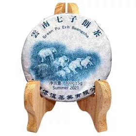   Pu-erh Lü Xiang Sheng Pu préselt tea 100g Vándorló elefántok