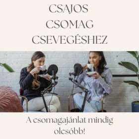 Csajos kávés csomag csevegéshez + ajándék csoki